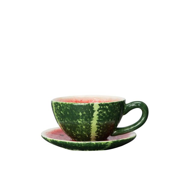 Kuppi ja lautanen Watermelon