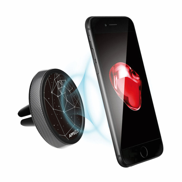 Magnetic car phone holder
